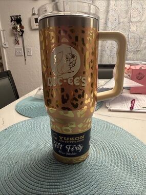 Gold Leopard 40oz Yukon Outfitter Tumbler